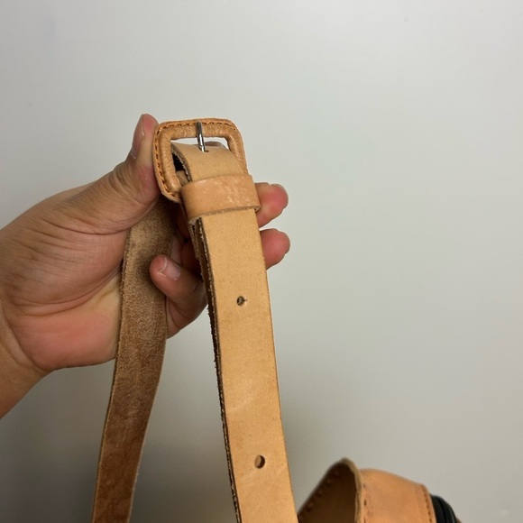 Ukelele Genuin Brown Leather Case Crossbody Strap Minimalist Neutral adjustable - Picture 14 of 14